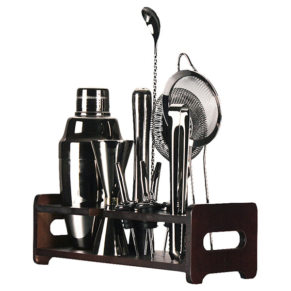 12Pcs Vintage Cocktail Shaker Maker Set Jigger Dining Bar Tools 304Ss