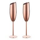 Rose And Gold Champagne Glass Cocktail Glasses Drinkware Cups 2Pcs