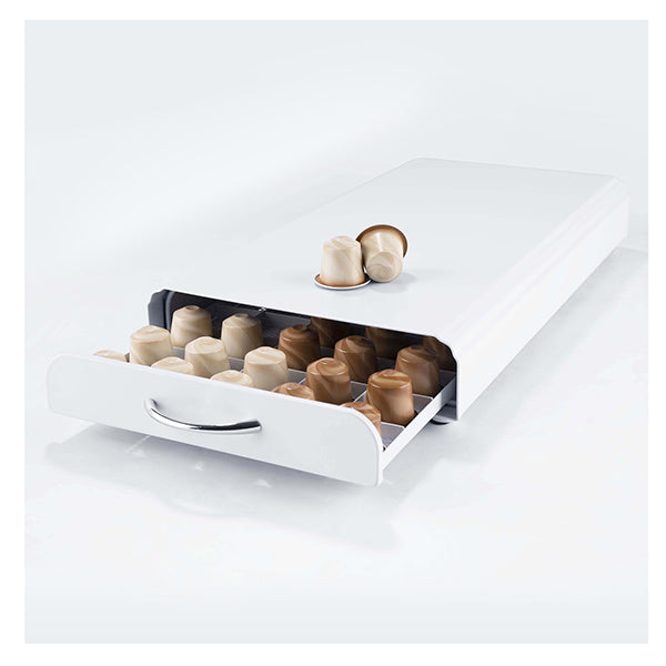 White Hold 50 Capsules Coffee Pod Capsules Bracket Storage Organizer