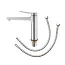 Chrome Basin Tap Hot Cold Bathroom Sink Faucets Vanity Tap