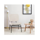 Upholstered Accent Chair With Sponge Padding And Adjustable Foot Pads