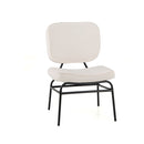 Upholstered Accent Chair With Sponge Padding And Adjustable Foot Pads