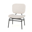 Upholstered Accent Chair With Sponge Padding And Adjustable Foot Pads
