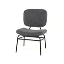Upholstered Accent Chair With Sponge Padding And Adjustable Foot Pads