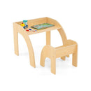 Cute Activity Kids Table And Chair Set With Wide Tabletop