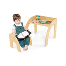 Cute Activity Kids Table And Chair Set With Wide Tabletop