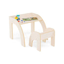 Cute Activity Kids Table And Chair Set With Wide Tabletop