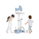 Adjustable Height Sports Center With Electronic Scoreboard Ring Toss
