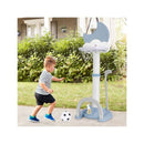 Adjustable Height Sports Center With Electronic Scoreboard Ring Toss