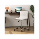 Adjustable Office Task Chair With Swivel Seat And Universal Wheels