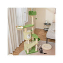 Multi Level Aesthetic Stripped Kitten Tower With Condos And Hammocks