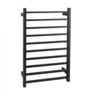 Ezy Fit Heated Towel Rail Square Tube Dual Wired W600Mm X H920Mm Black