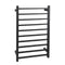 Ezy Fit Heated Towel Rail Square Tube Dual Wired W600Mm X H920Mm Black