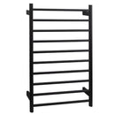 Ezy Fit Heated Towel Rail Round Tube Dual Wired W600Mm X H920Mm Black
