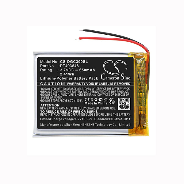 Cameron Sino Cs Dgc300Sl 650Mah Battery For Denon Ah Gc30 Headset