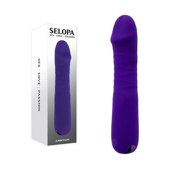 Selopa Ambition Purple 17 Cm Usb Rechargeable Thrusting Vibrator