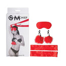 Sex And Mischief Amor Bondage Beginner Kit Red 5 Piece Set