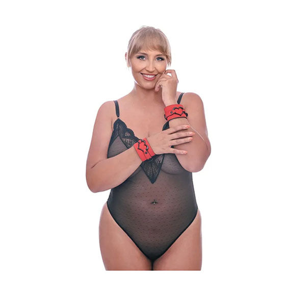 Sex And Mischief Amor Handcuffs Red Restraints