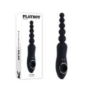 Playboy Pleasure Let It Bead Black Vibrating Anal Beads