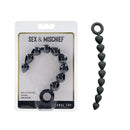 Sex And Mischief Silicone Anal Beads Black Anal Beads