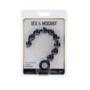 Sex And Mischief Silicone Anal Beads Black Anal Beads