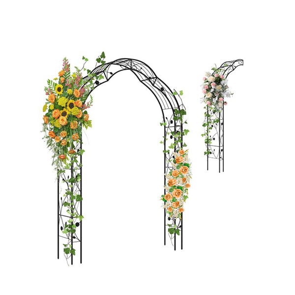 Garden Arch Arbor Trellis Metal 2 Half For Decor
