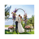 Garden Arbor Metal Arch Trellis Lockable Gate
