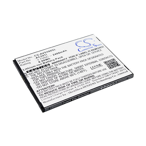 Cameron Sino Cs Avs590Sl 2400Mah Battery For Archos 59 Titanium Mobile