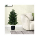 Artificial Cedar Topiary Pine Tree With Plastic Nursery Pot