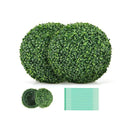 2 Pieces Artificial Decorative Plant Milan Grass Ball