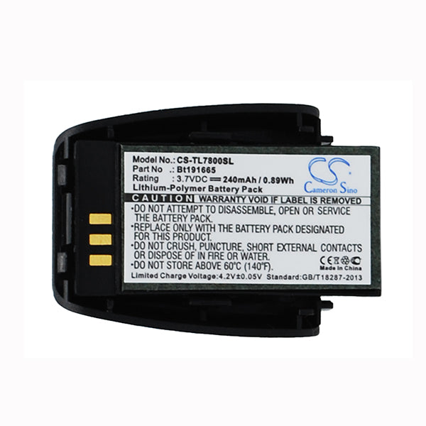 Cameron Sino Cs Tl7800Sl 240Mah Battery For Plantronics Tl7800 Headset