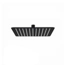 Super Slim Stainless Shower Head Square Black Gooseneck Shower Arm