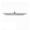 400Mm Shower Head Stainless Steel Square Chrome Gooseneck Shower Arm