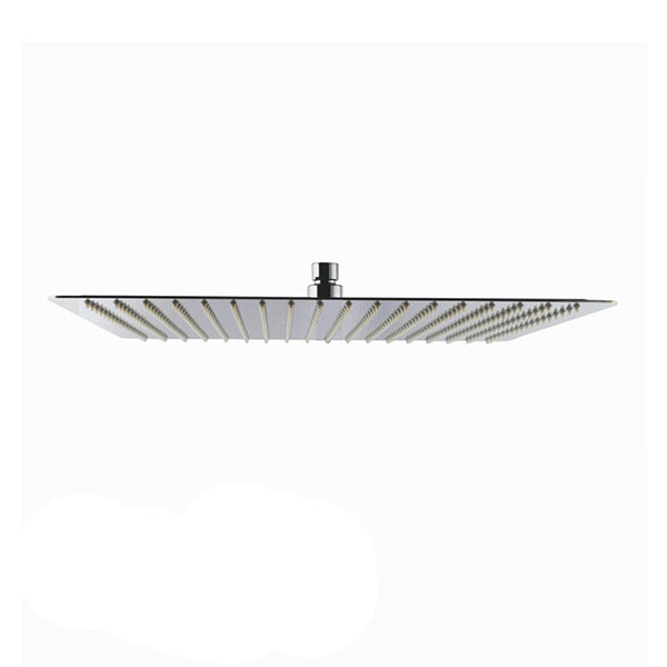 400Mm Shower Head Stainless Steel Square Chrome Gooseneck Shower Arm