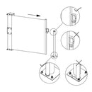 Retractable Side Awning Black 160x500 cm