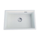 Granite Quartz Stone Kitchen Sink Single Bowl With Overflow Strainer