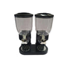 2 X 4L Double Cereal Dispenser Black Round Rice Grains Storage
