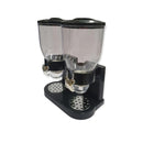 2 X 4L Double Cereal Dispenser Black Round Rice Grains Storage