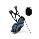 Golf Stand Bag With 6 Way Divider Carry Organizer For Outdoor Use Navy
