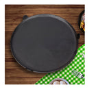 33Cm Reversible Round Cast Iron Crepes Pan Cookie Pizza Bakeware