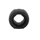 Vers Liquid Silicone Weight Steel Core Ball Stretcher Black Ring