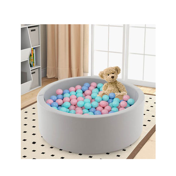 Foam Ball Pit Round Baby Playpen With 200 Ocean Balls And Storage Bag ...