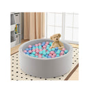 Foam Ball Pit Round Baby Playpen With 200 Ocean Balls And Storage Bag