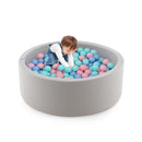 Foam Ball Pit Round Baby Playpen With 200 Ocean Balls And Storage Bag