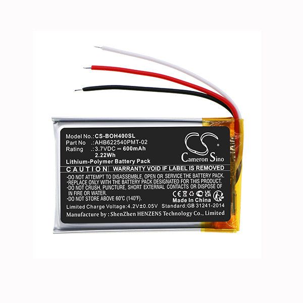 Cameron Sino Cs Boh400Sl 600Mah Battery For Bang Olufsen Beoplay H4