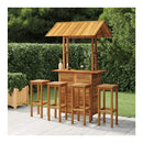 5 Piece Garden Bar Set Solid Wood Acacia