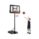 Portable Basketball Hoop Adjustable With 2 Wheels