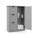 Bathroom Floor Cabinet With 3 Drawers And 1 Side Cabinet