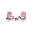 2 Pack Backpack Beach Chair 5 Outdoor Reclining Chairs With Pillow