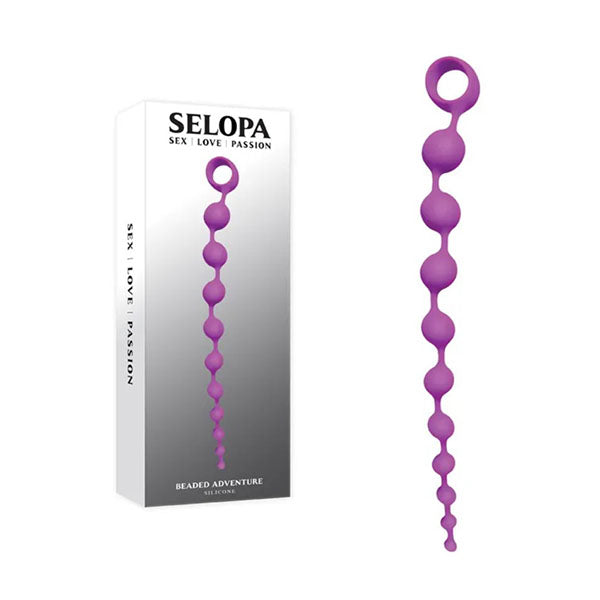 Selopa Beaded Adventure Purple Anal Beads